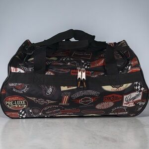 Harley-Davidson Black and Red Duffel Bag